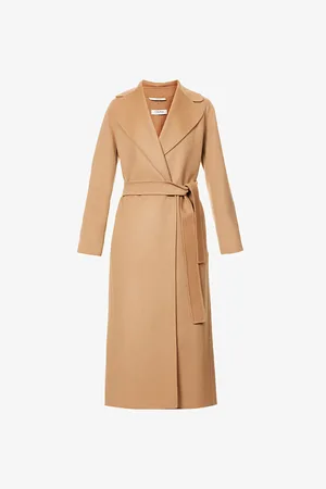Max Mara Womens Poldo Belted Relaxed-Fit Wool Coat 2