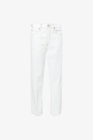 Frame Womens Vertical Crop Straight-Leg High-Rise Jeans 23