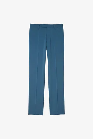Sandro Mens Straight-Leg Regular-Fit Wool Trousers L