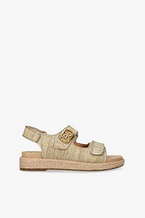 Sam Edelman Womens Arlo Branded-Buckle Woven Sandals Eur 36.5 / 3.5 Uk Women