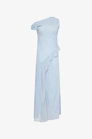 Bec & Bridge Womens Esra Asymmetric-Neckline Woven Maxi Dress 6