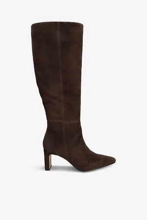Sam Edelman Womens Sylvia Suede Heeled Knee-High Boots Eur 36.5 / 3.5 Uk Women