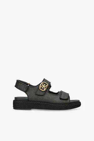 Sam Edelman Womens Arlo Branded-Buckle Woven Sandals Eur 36 / 3 Uk Women