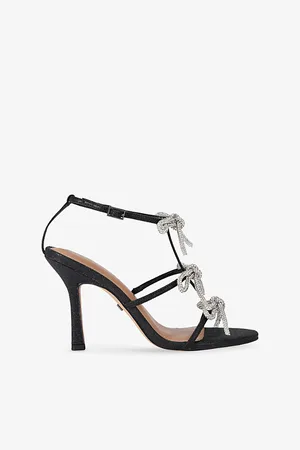 Kurt Geiger Womens Scarlet Heeled Woven Sandals Eur 37 / 4 Uk Women