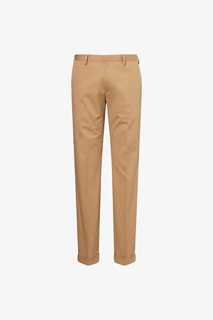 Paul Smith Mens Tapered-Leg Mid-Rise Stretch-Cotton Trousers 30