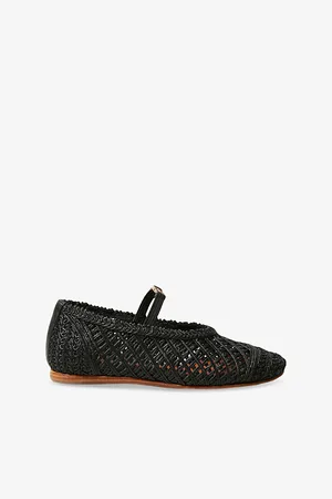 Claudie Pierlot Womens Woven Leather Ballet Flats Eur 36 / 3 Uk Women