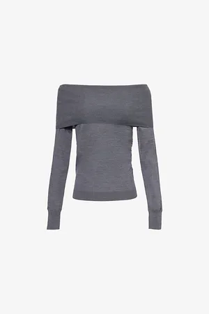 Stella McCartney Womens Roll-Neck Slim-Fit Wool Jumper Xs