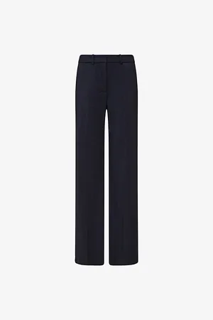 Joseph Womens Morissey Tailoring Soft-Flare Stretch-Wool Trousers 8