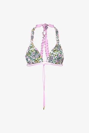 Heidi Klein Womens Reversible Triangle Bikini Top Xs