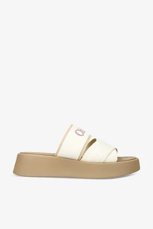Chloé Womens Mila Logo-Embellished Woven Wedge Sandals Eur 41 / 8 Uk Women