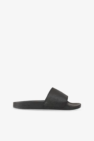 Sandro Mens Embossed-Strap Leather Sandals Eur 41 / 7 Uk Men