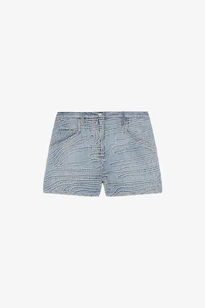 IRO Womens Viny Embroidered Denim Shorts 6