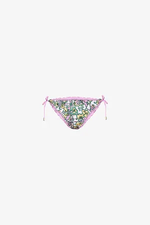 Heidi Klein Womens Reversible Floral Bikini Bottoms Xs