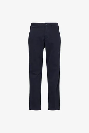 Oscar Jacobson Mens Danik Tapered Cotton Trousers 30