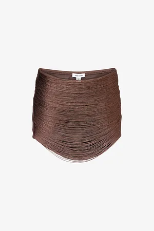 Jaded London Womens Lavinia Tassel Woven Mini Skirt Xs