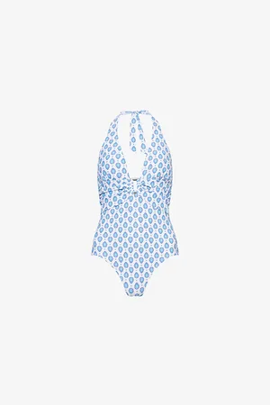 Heidi Klein Womens La Croisette Rectangle Halterneck Swimsuit Xs