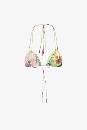 Jaded London Womens Raw Edge Floral Bikini Top 6