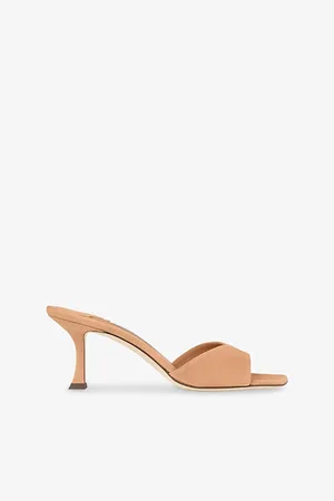 Jimmy Choo Womens Skye 70 Suede Heeled Sandals Eur 37 / 4 Uk Women