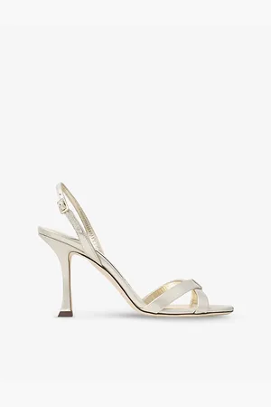 Jimmy Choo Womens Elsy 90 Shimmer-Suede Heeled Sandals Eur 36 / 3 Uk Women