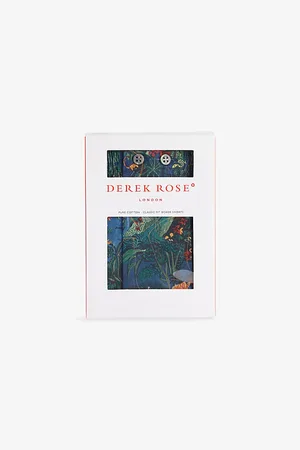 DEREK ROSE Mens Ledbury 85 Tropical-Print Cotton-Jersey Boxers S