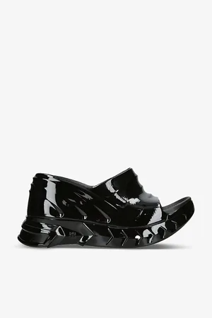 Givenchy Womens Marshmallow Patent-Rubber Wedge Mules Eur 38/5 Uk Women
