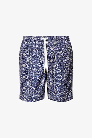 ELEVENTY Mens Floral-Print Regular-Fit Swim Shorts S