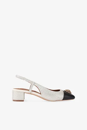 Kurt Geiger Womens Sloane Slingback Crystal-Embellished Heeled Pumps Eur 36 / 3 Uk Women