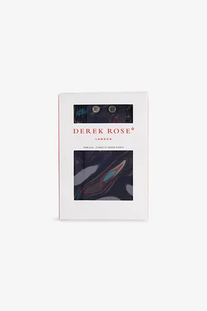 DEREK ROSE Mens Dr Baily 1 Graphic-Print Boxer Shorts S