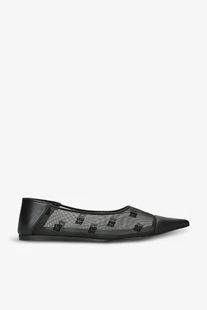 Givenchy Womens Monogram Mesh and Leather Ballet Flats Eur 36 / 3 Uk Women