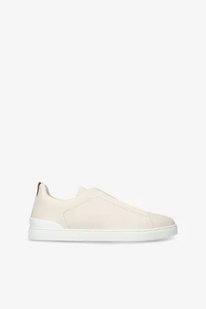 Ermenegildo Zegna Mens Triple Stitch Leather Low-Top Trainers Eur 41 / 7 Uk Men