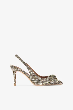 Kurt Geiger Womens Belgravia High Slingback Crystal-Embellished Heeled Courts Eur 36 / 3 Uk Women