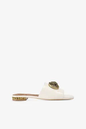 Kurt Geiger Womens Chelsea Patent-Leather Flat Sandals Eur 36 / 3 Uk Women