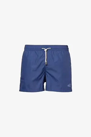 ARRELS Barcelona Mens Classic Brand-Embroidered Swim Shorts S