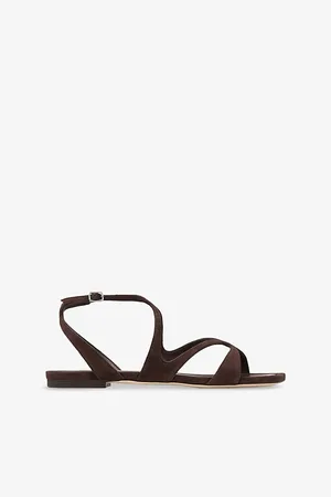 Jimmy Choo Womens Ayla Suede Flat Sandals Eur 36 / 3 Uk Women