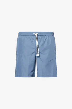 ELEVENTY Mens Solid Regular-Fit Swim Shorts S