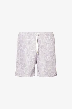 ELEVENTY Mens Jungle-Print Regular-Fit Swim Shorts S