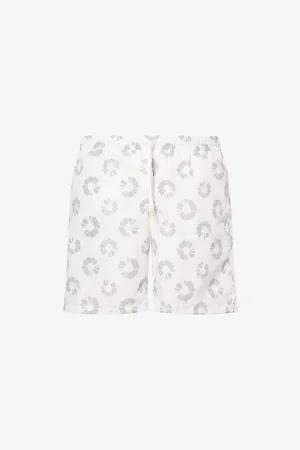 ELEVENTY Mens Geometric-Print Regular-Fit Swim Shorts S