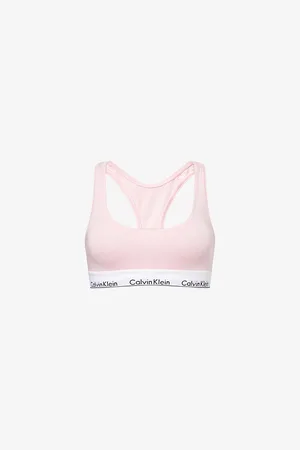 Calvin Klein Womens Icon Branded Stretch-Cotton Blend Bralette Xs