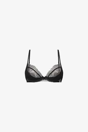 Calvin Klein Womens Geo Lace Woven Bra 30D