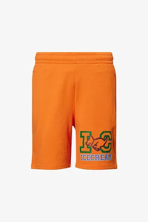 ICECREAM Mens Collegiate Puppy Logo-Print Cotton-Jersey Sweat Shorts S