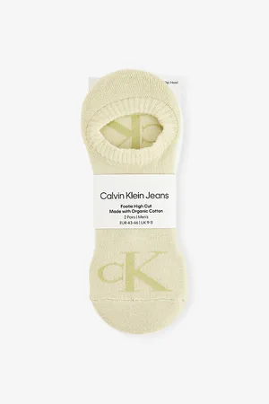 Calvin Klein Mens Footie High Cut Two-Pack Cotton-Blend Socks 5.5-8