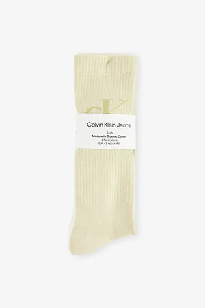 Calvin Klein Mens Monogram Two-Pack Cotton-Blend Socks 5.5-8