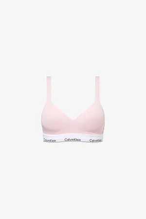 Calvin Klein Womens Icon Padded Stretch-Cotton Blend Bra Xs