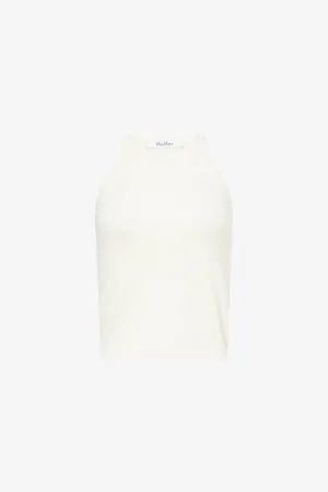 Max Mara Womens Arnes Knitted Cotton Tank Top S