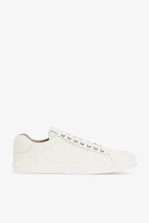 AllSaints Mens Brody Branded Leather Low-Top Trainers Eur 46 / 12 Uk Men