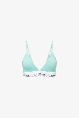 Calvin Klein Womens Icon Triangle Stretch-Cotton Blend Bra Xs