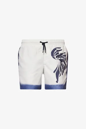 DRIES VAN NOTEN Mens Printed Drawstring Swim Shorts S