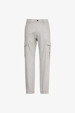 ELEVENTY Mens Flap-Pocket Tapered-Leg Regular-Fit Wool-Blend Trousers 31