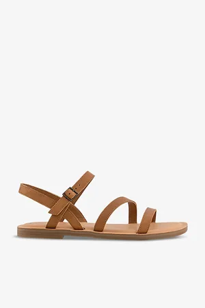 TOMS Womens Kira Ankle-Strap Leather Sandals Eur 37 / 4 Uk Women