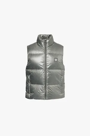 Belstaff Mens Resolve High-Neck Regular-Fit Shell-Down Gilet L